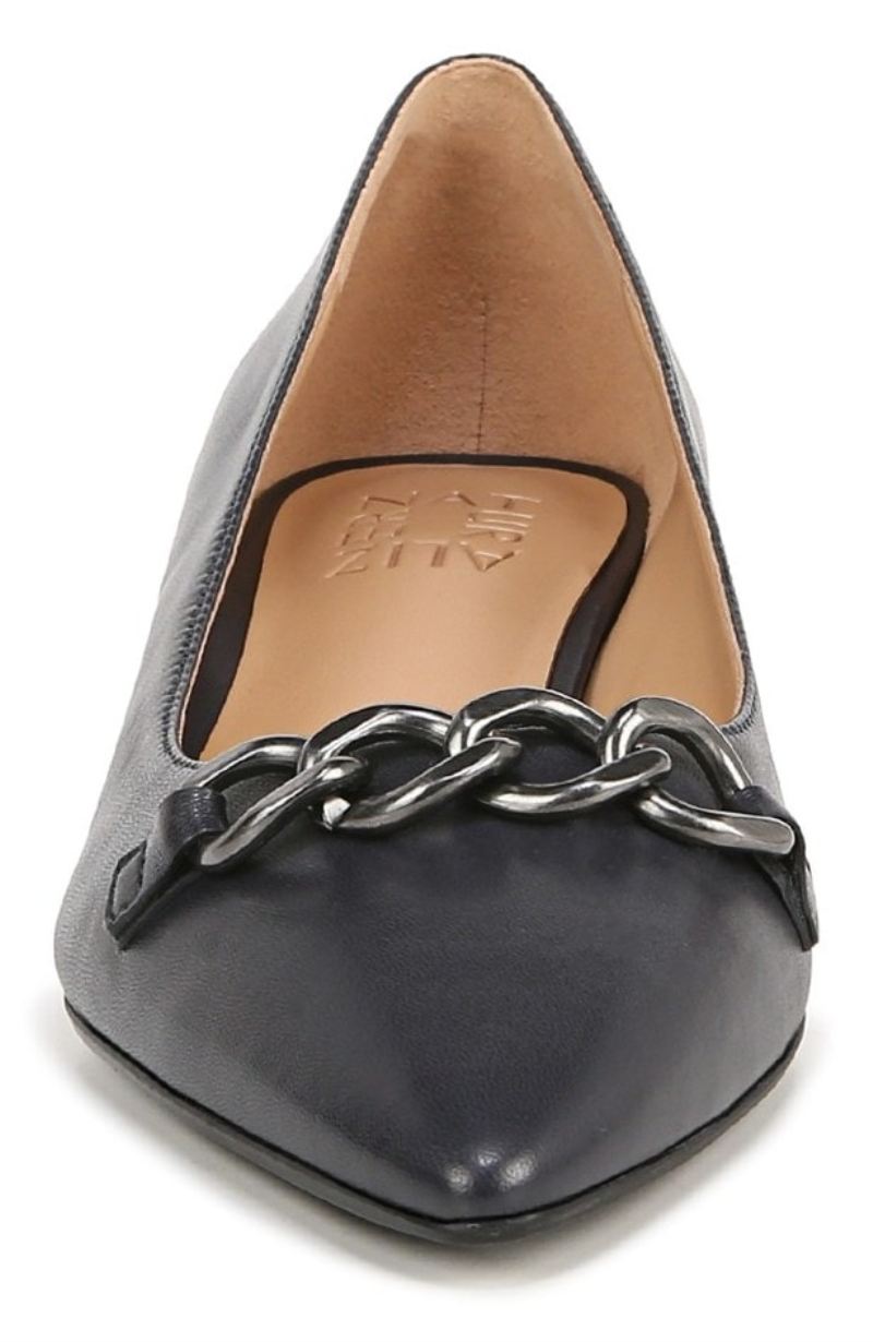 Naturalizer Women's Becca Flat - Navy Blue Leather