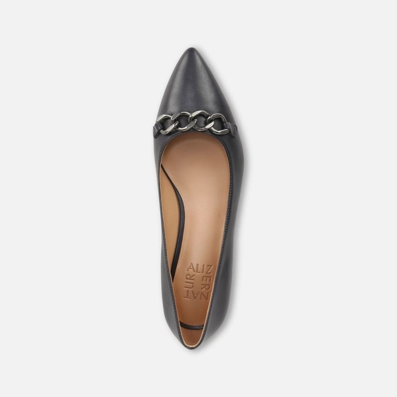 Naturalizer Women's Becca Flat - Navy Blue Leather