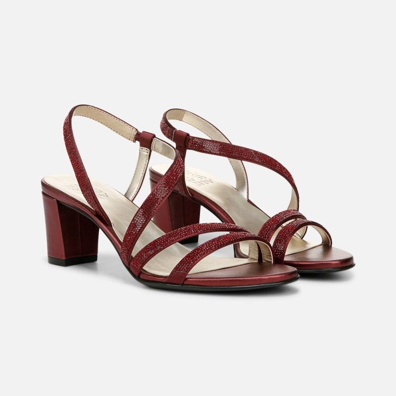 Naturalizer Women's Vanessa Dress Sandal - Cranberry Fabric