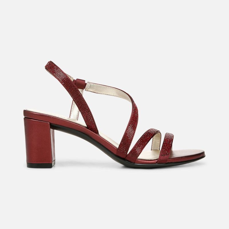Naturalizer Women's Vanessa Dress Sandal - Cranberry Fabric