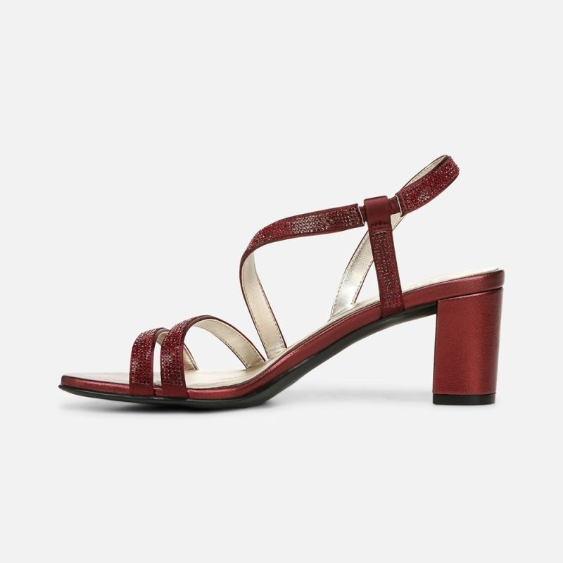 Naturalizer Women's Vanessa Dress Sandal - Cranberry Fabric
