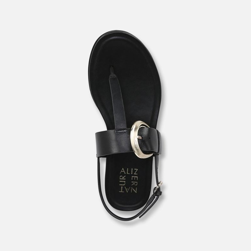 Naturalizer Women's Taylor Sandal - Black Leather