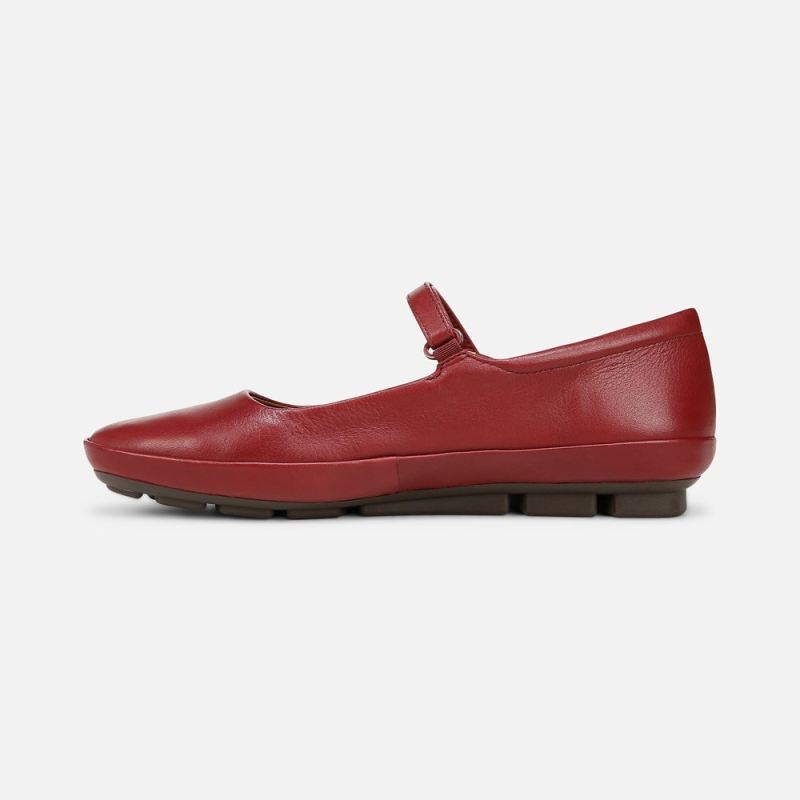 Naturalizer Women's Behold Mary Jane Flat - Cranberry Leather