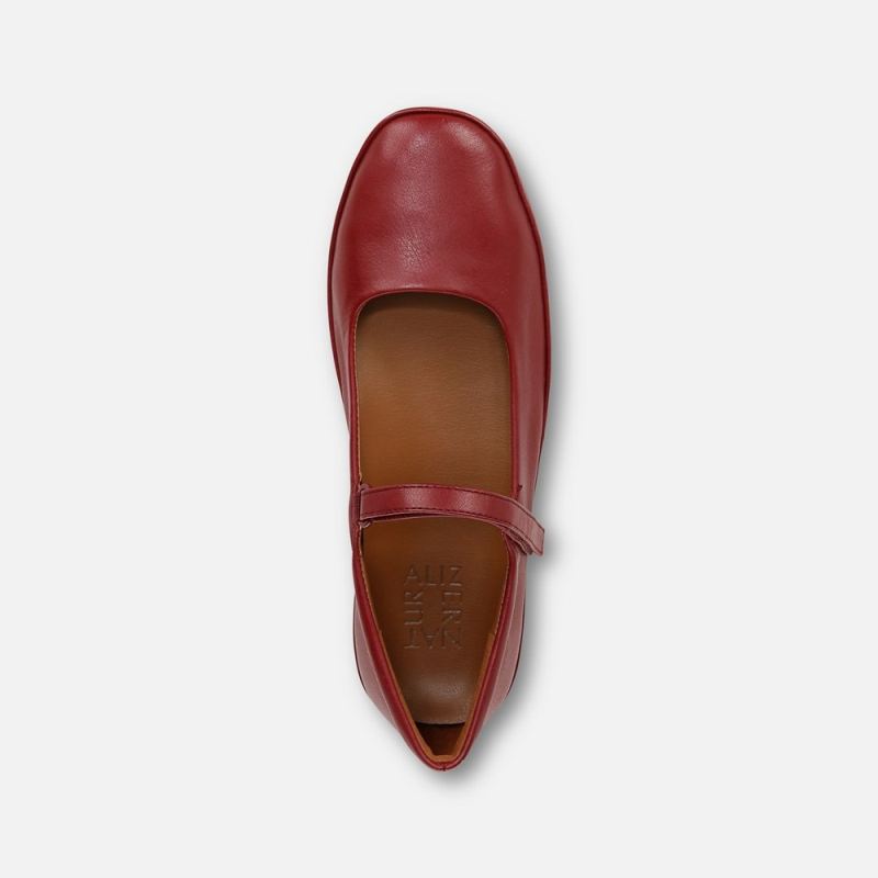 Naturalizer Women's Behold Mary Jane Flat - Cranberry Leather