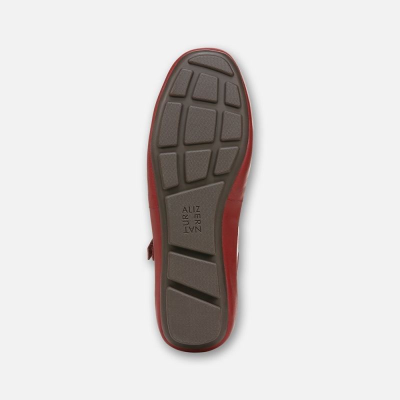 Naturalizer Women's Behold Mary Jane Flat - Cranberry Leather