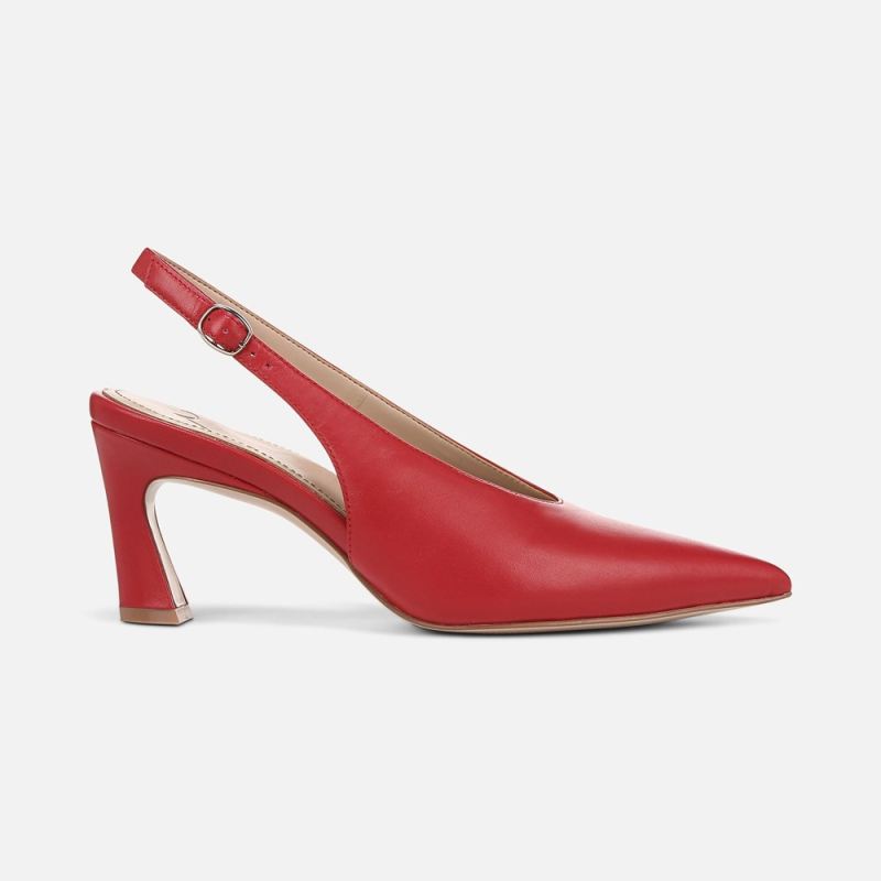 Naturalizer Women's 27 EDIT Elaine Slingback Dress Shoe - Crimson Red Leather