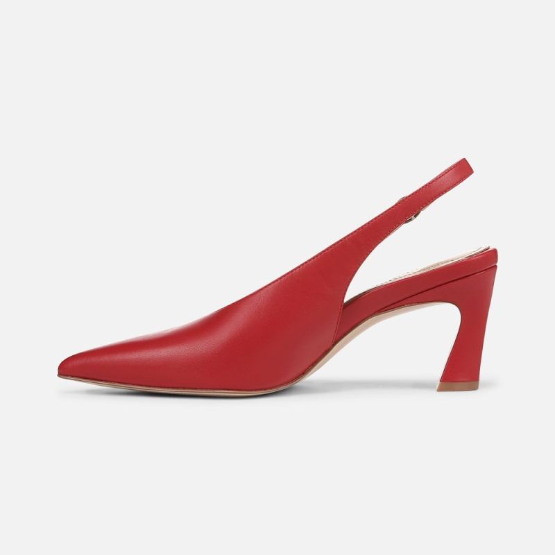 Naturalizer Women's 27 EDIT Elaine Slingback Dress Shoe - Crimson Red Leather