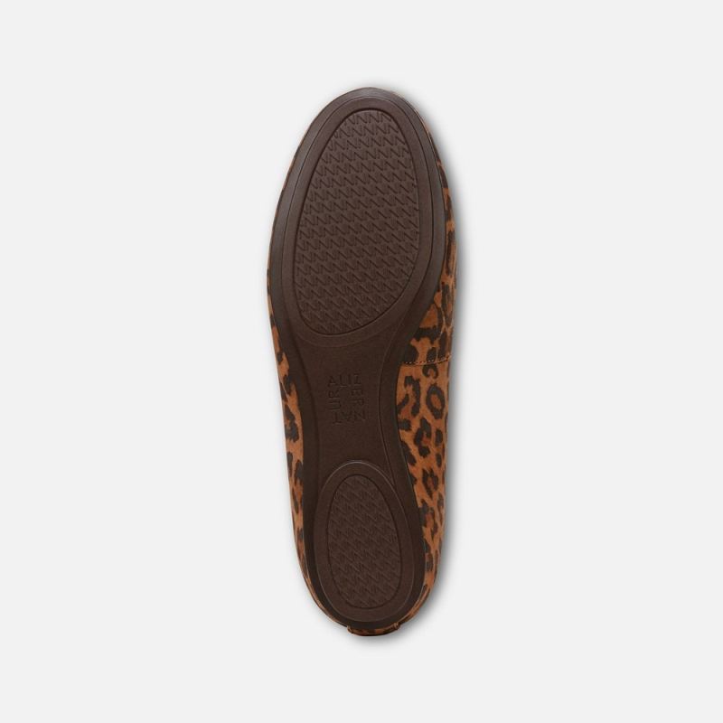 Naturalizer Women's Maxwell Ballet Flat - Desert Tan Leopard Print Suede