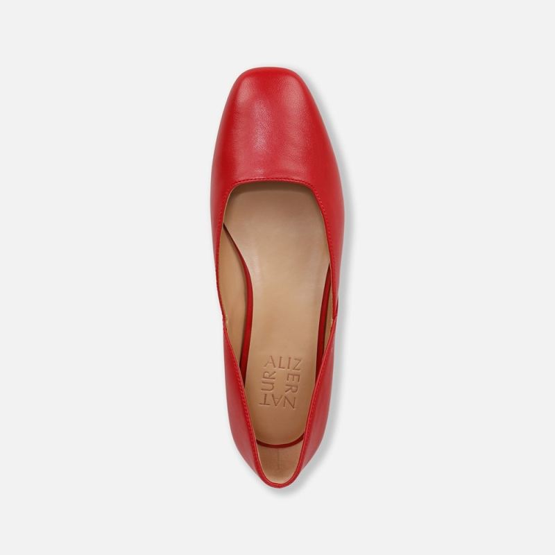 Naturalizer Women's Cody Flat - Crimson Red Leather