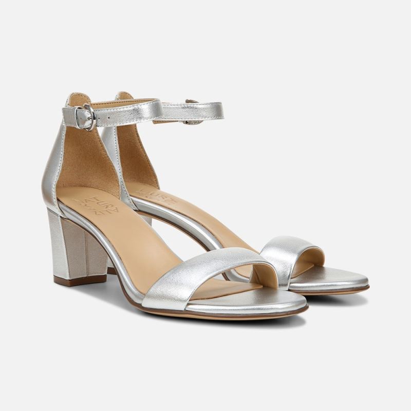 Naturalizer Women's Vera Dress Sandal - Silver Leather