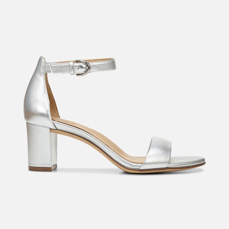 Naturalizer Women's Vera Dress Sandal - Silver Leather