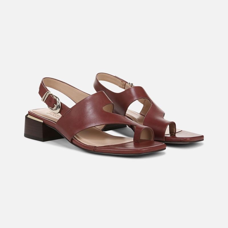 Naturalizer Women's 27 EDIT Audra Dress Sandal - Cappuccino Brown Leather