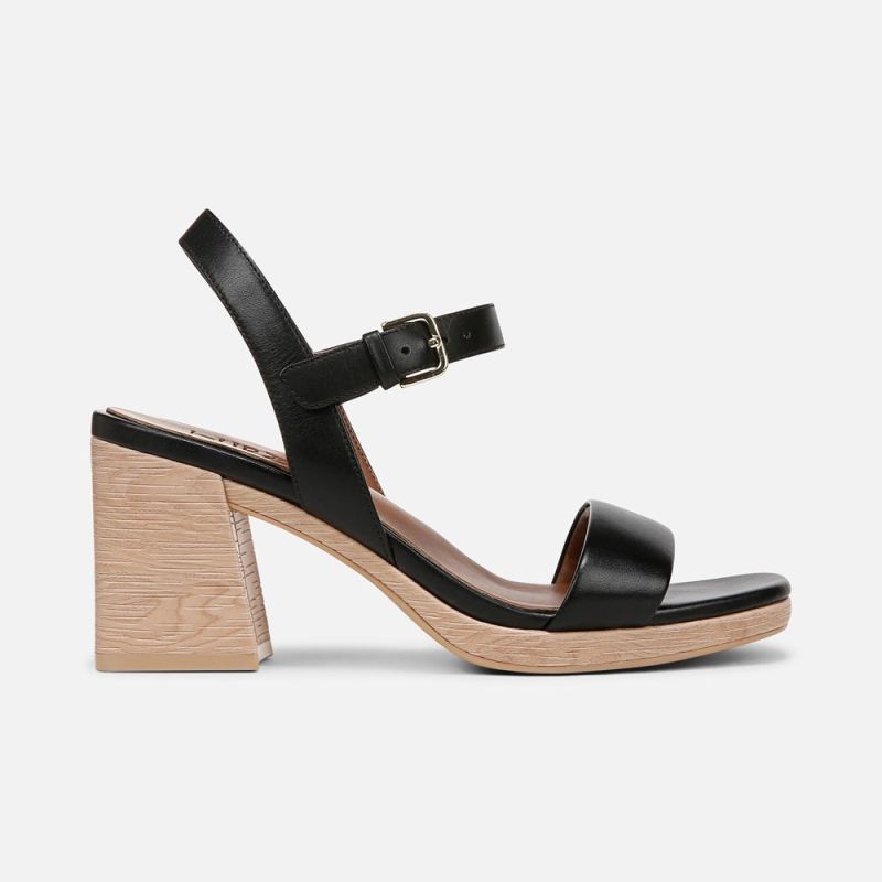Naturalizer Women's Rose Dress Sandal - Black Leather