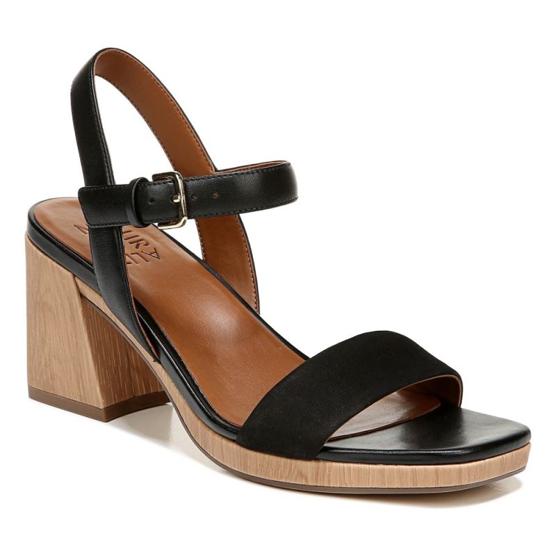 Naturalizer Women's Rose Dress Sandal - Black Leather