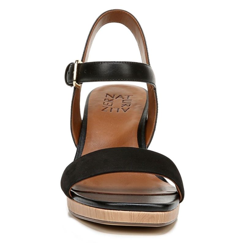 Naturalizer Women's Rose Dress Sandal - Black Leather