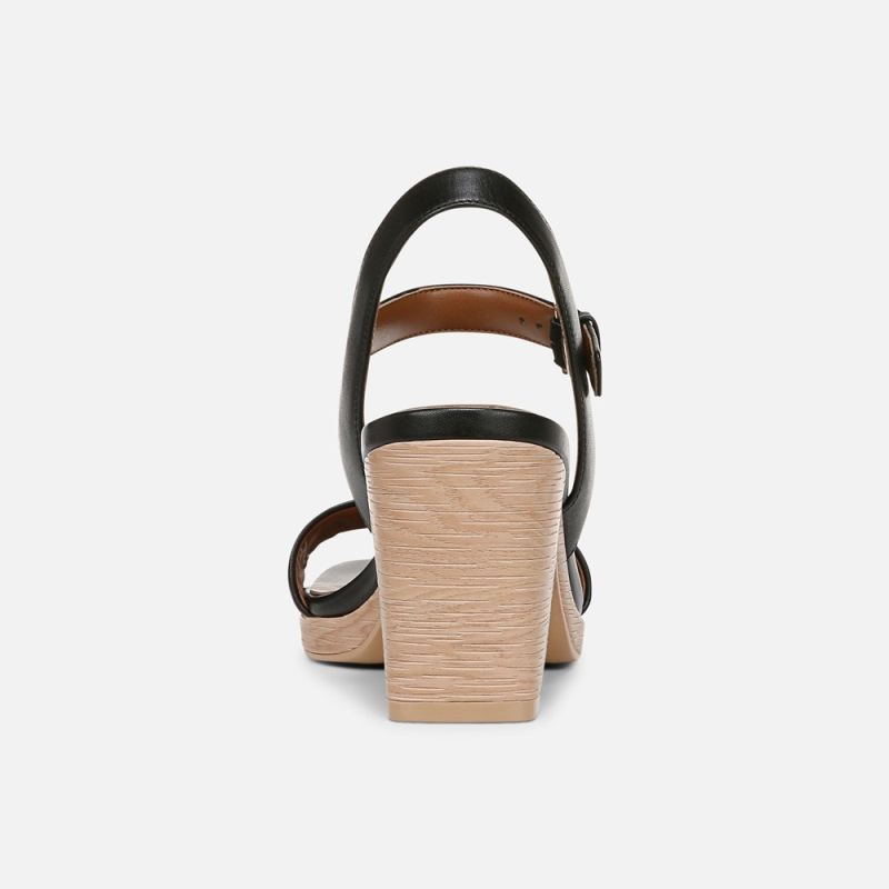 Naturalizer Women's Rose Dress Sandal - Black Leather