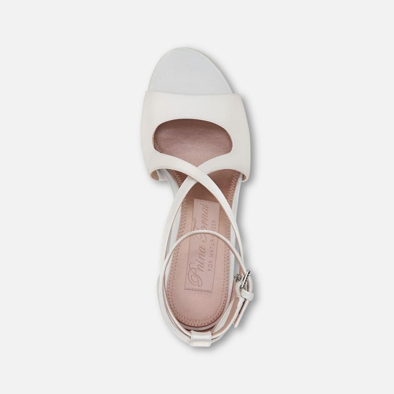 Naturalizer Women's Amor 2 Dress Sandal - Silk White Fabric