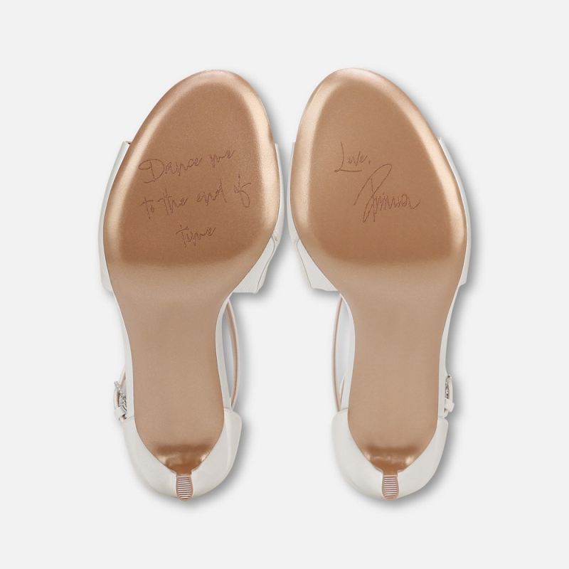 Naturalizer Women's Amor 2 Dress Sandal - Silk White Fabric