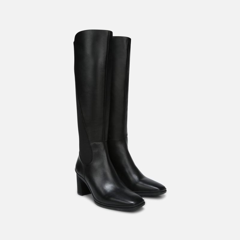 Naturalizer Women's Axel Weatherproof Knee High Boot - Black Leather/Fabric