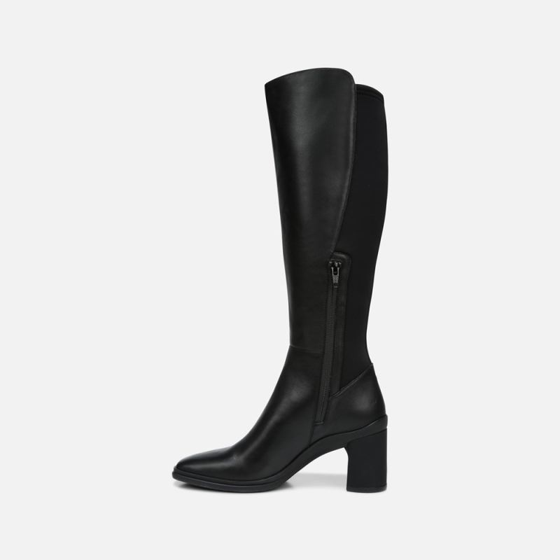 Naturalizer Women's Axel Weatherproof Knee High Boot - Black Leather/Fabric