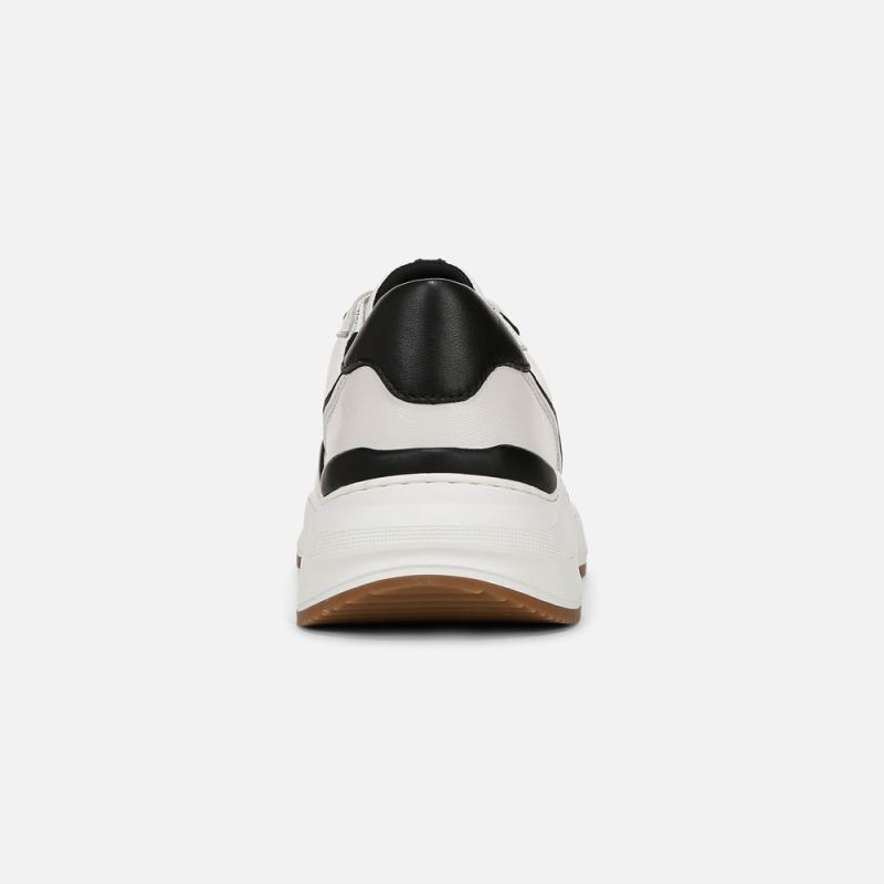 Naturalizer Women's Blossom Lace-up Sneaker - Warm White / Black Leather