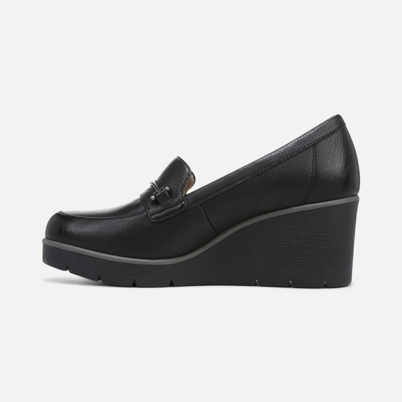 Naturalizer Women's SOUL Achieve Wedge - Black Synthetic