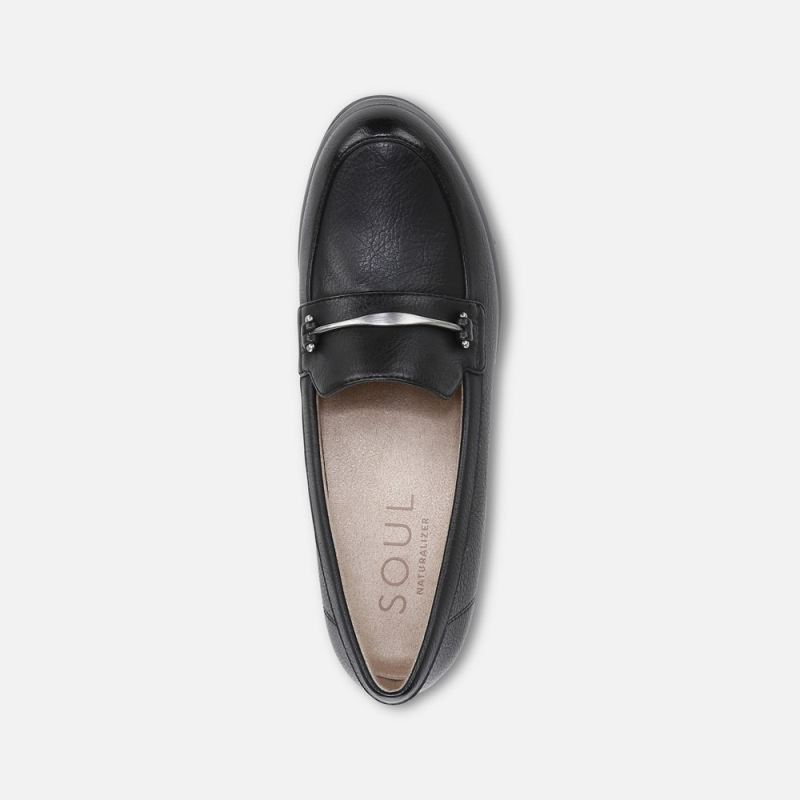 Naturalizer Women's SOUL Achieve Wedge - Black Synthetic