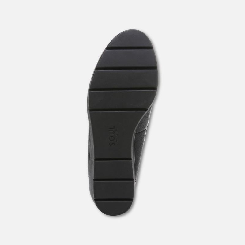 Naturalizer Women's SOUL Achieve Wedge - Black Synthetic