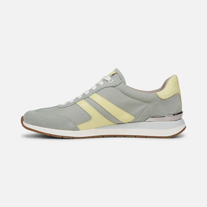 Naturalizer Women's Lorena Lace Up Sneaker - Pistachio Fabric \u0026 Suede