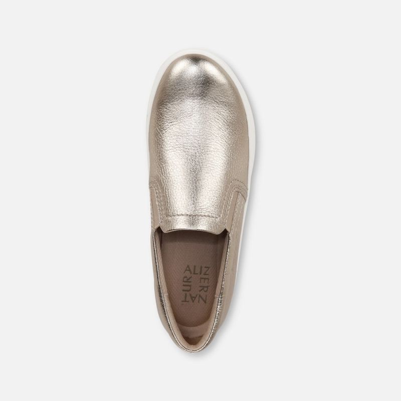 Naturalizer Women's Marianne Slip On Sneaker - Warm Silver Leather