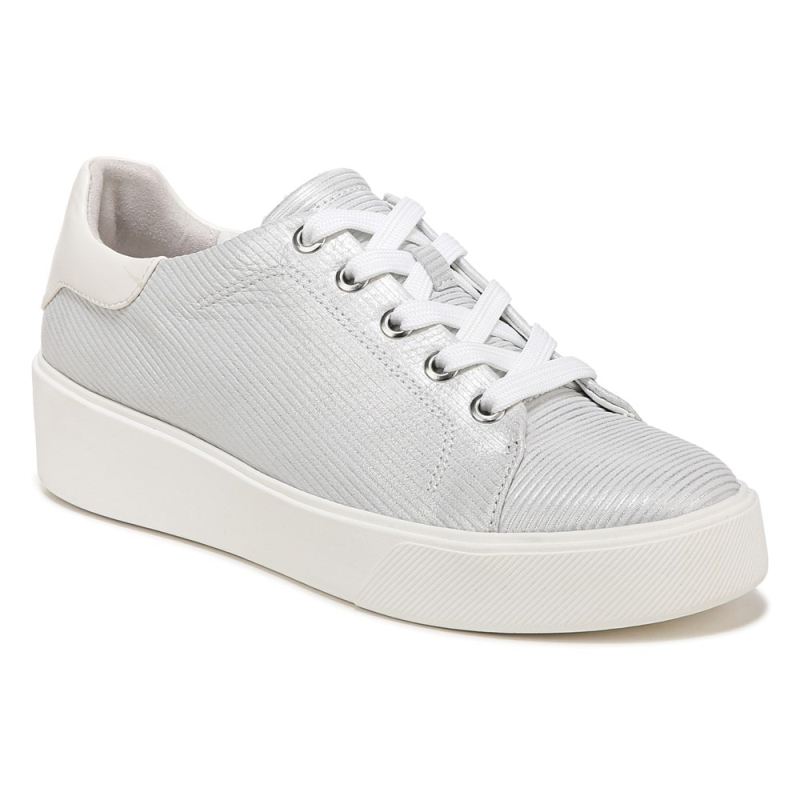 Naturalizer Women's Morrison 2.0 Lace Up Sneaker - Silver Leather