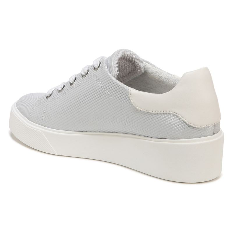 Naturalizer Women's Morrison 2.0 Lace Up Sneaker - Silver Leather