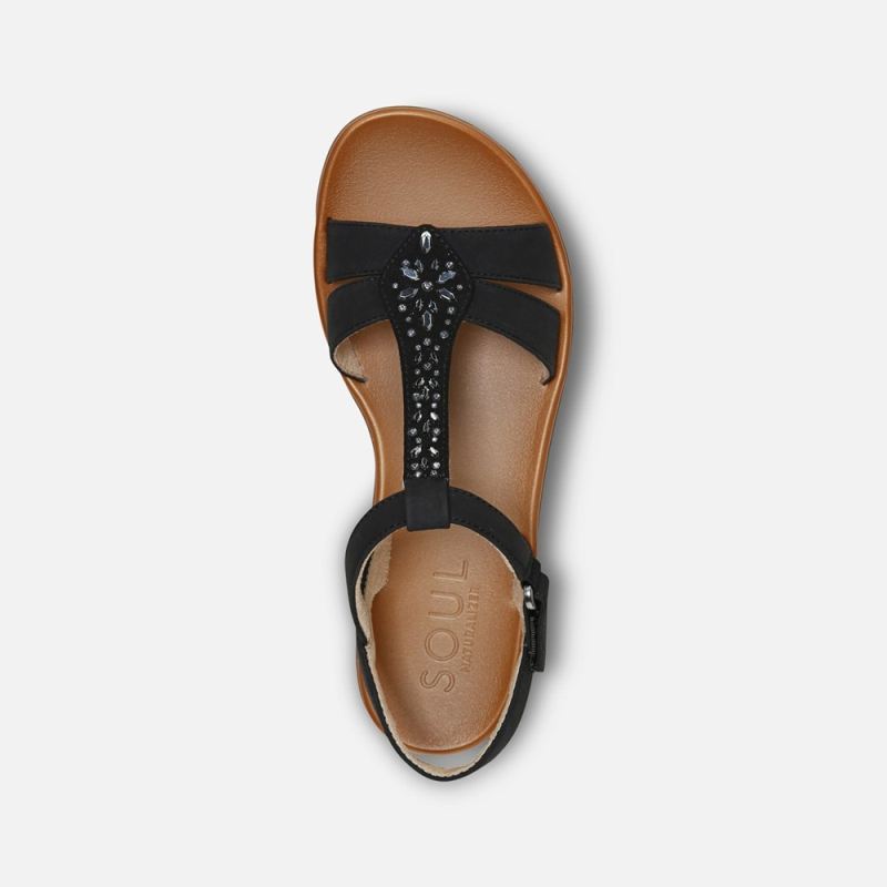 Naturalizer Women's Soul Summer Sandal - Black Synthetic