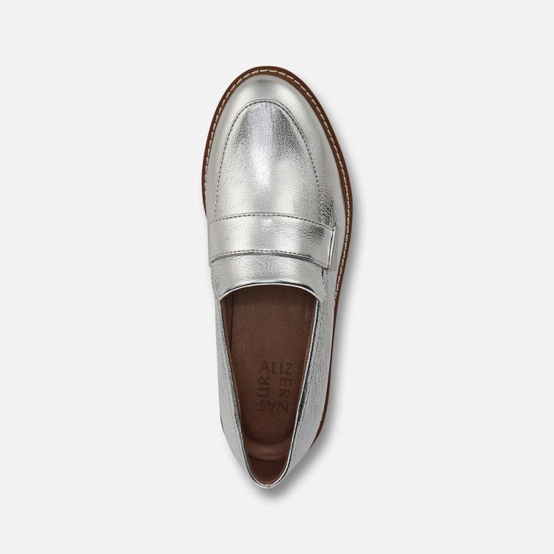 Naturalizer Women's ADILINE LOAFER - Silver Leather