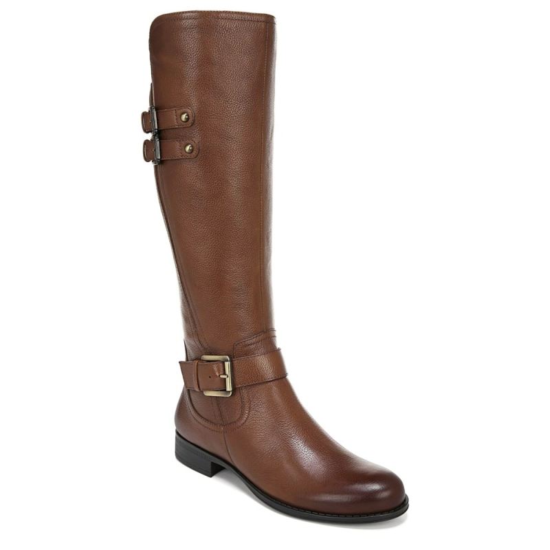 Naturalizer Women's Jessie Wide Calf Knee High Boot - Cinnamon Leather