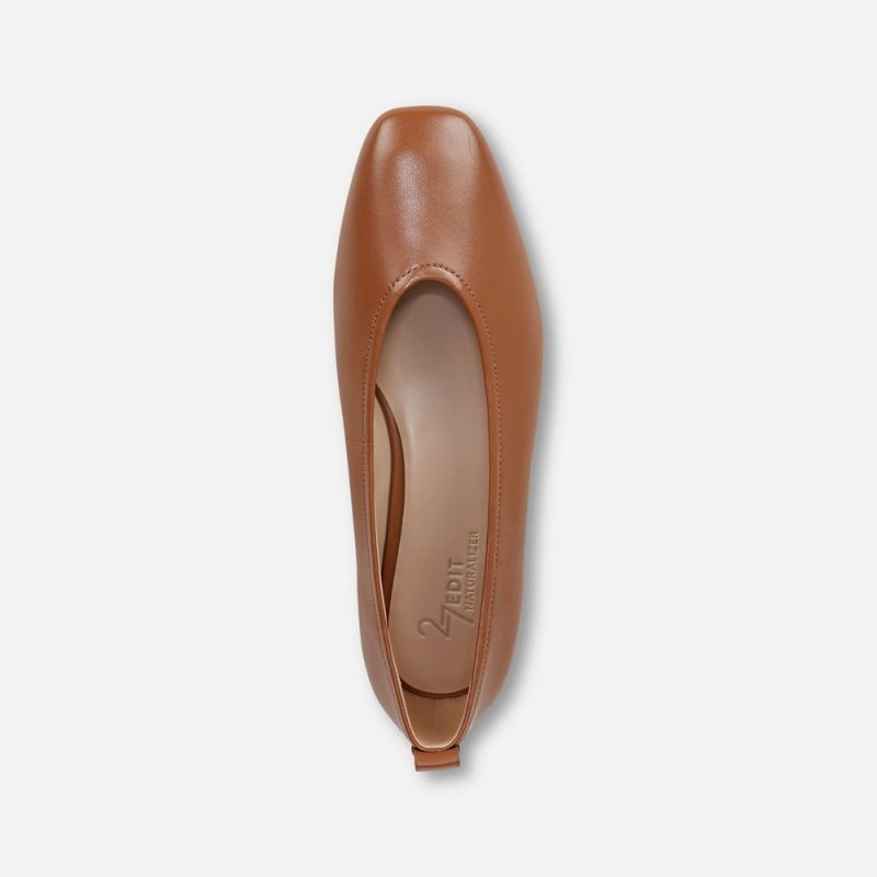 Naturalizer Women's 27 Edit Carla Flat - English Tea Leather
