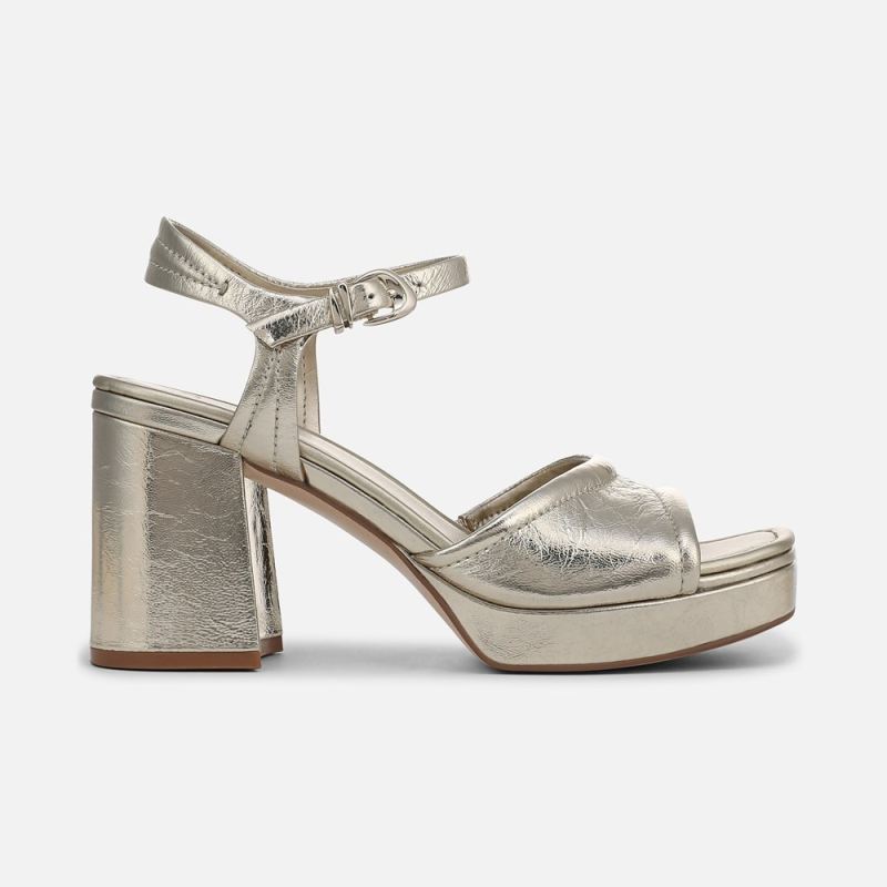 Naturalizer Women's 27 EDIT Paloma Platform Sandal - Champagne Leather