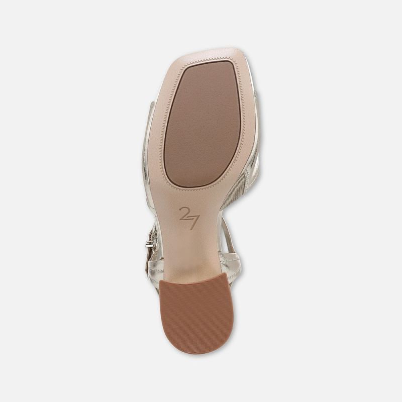 Naturalizer Women's 27 EDIT Paloma Platform Sandal - Champagne Leather