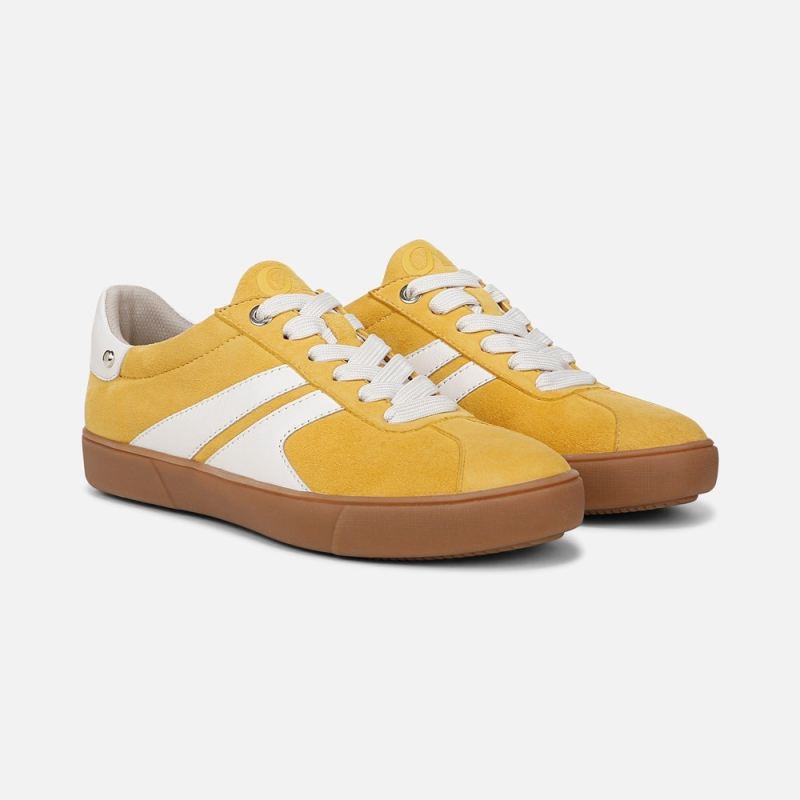 Naturalizer Women's Medina Lace Up Sneaker - Spicy Yellow Nubuck