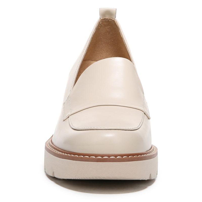 Naturalizer Women's Darry Lug Sole Loafer - Porcelain Skin Leather
