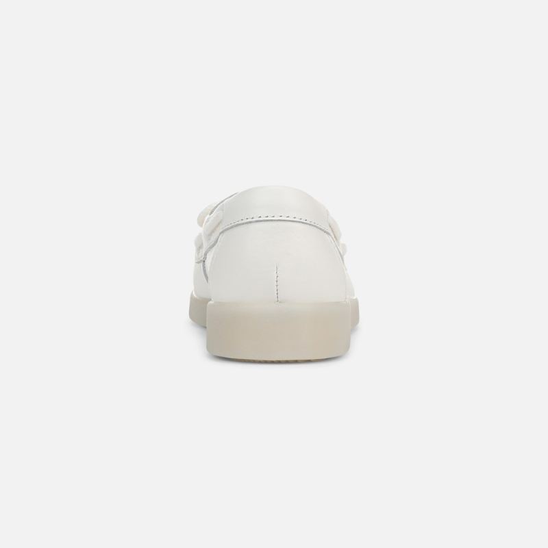 Naturalizer Women's Keel Boat Shoe - Warm White Leather