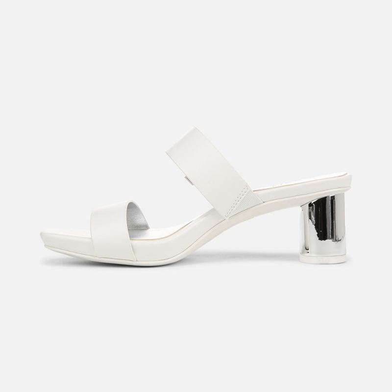 Naturalizer Women's Ida 2 Dress Sandal - White Faux Leather