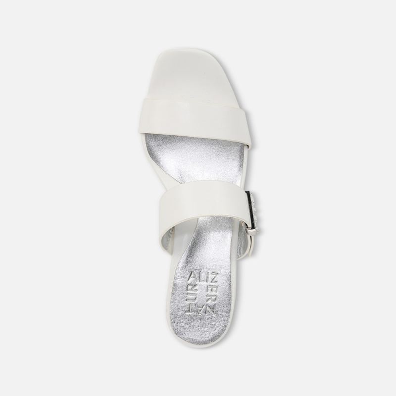 Naturalizer Women's Ida 2 Dress Sandal - White Faux Leather