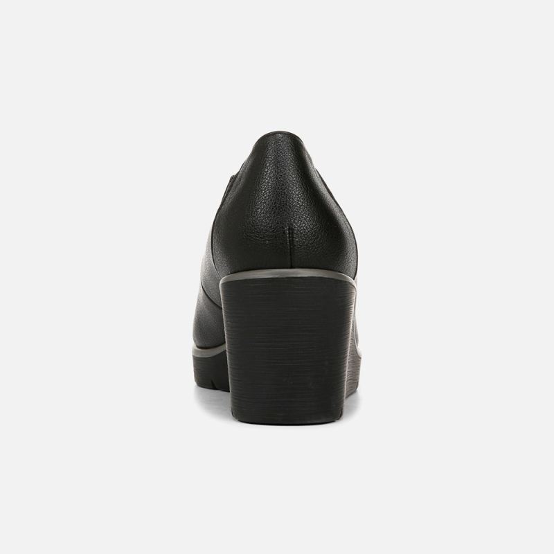 Naturalizer Women's SOUL About Time Wedge Pump - Black Faux Leather
