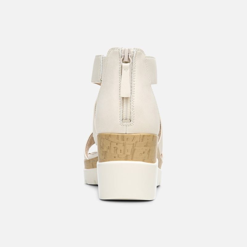Naturalizer Women's Soul Goodtimes Wedge Sandal - Porcelain Synthetic
