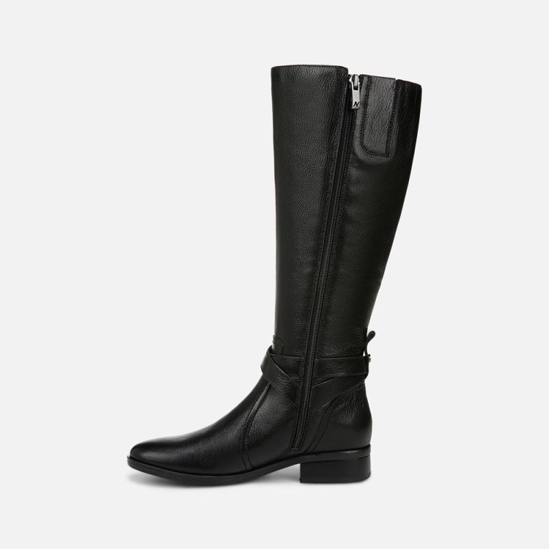 Naturalizer Women's Rena 2 Riding Boot - Black Leather