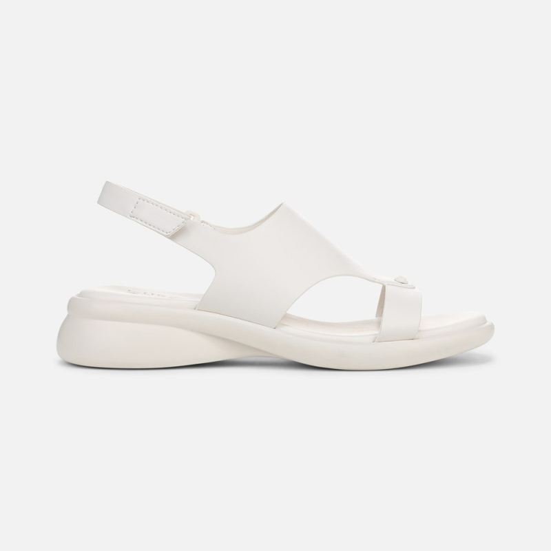 Naturalizer Women's Lillian Slingback Sandal - Warm White Faux Leather