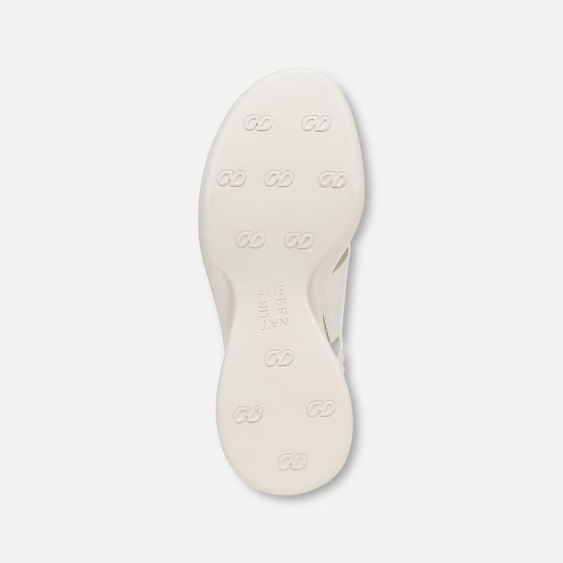 Naturalizer Women's Lillian Slingback Sandal - Warm White Faux Leather