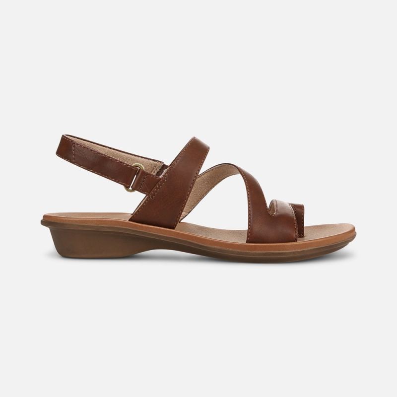 Naturalizer Women's Soul Shakina Sandal - Toffee Brown Faux Leather