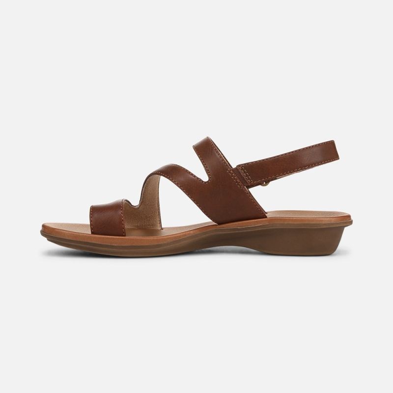Naturalizer Women's Soul Shakina Sandal - Toffee Brown Faux Leather